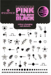  Abtibilduri de unghii culoare termica PINK îs the new BLACK, Essence