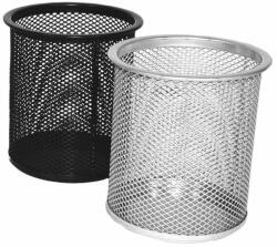 FORNAX Fémhálós írószertartó pohár kerek Fornax, fekete (A-104703) - tintasziget