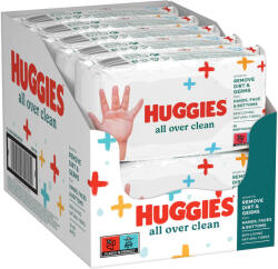 Huggies All Over Clean Nedves törlőkendő testre, kézre, popsira 10x 56 db (560 db) - careclub - 7 149 Ft