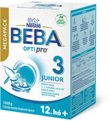 BEBA OPTIpro 3 Junior Anyatej-kiegészítő tápszer 12. hó+ 3x 1000 g (3000 g)