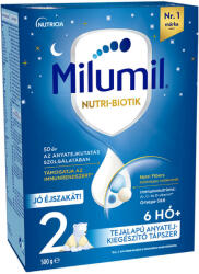 Milumil 2 Jó éjszakát anyatej-kiegészítő tápszer 6 hó+ 2x 500 g (1000 g)