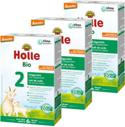 Holle 2 Bio Kecsketej alapú anyatej-kiegészítő tápszer 3x 400 g (1200 g) 6 hó+ - careclub - 17 290 Ft