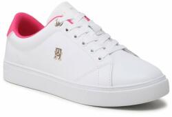 Tommy Hilfiger Sneakers Tommy Hilfiger Elevated Essential Court Sneaker FW0FW07377 White/Bright Cerise Pink 01S