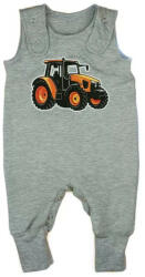  Belül bolyhos ujjatlan baba rugdalózó traktoros mintával 2: 1 méret (92-98) - babastar