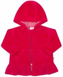 NEW BABY Plüss kapucnis pulóver New Baby Baby sötét rózsaszín - babyboxstore - 6 950 Ft