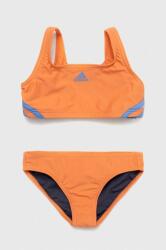 Adidas kétrészes gyerek fürdőruha 3S BIKINI narancssárga - narancssárga 110