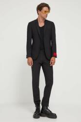 Hugo gyapjú kabát fekete - fekete 50 - answear - 101 990 Ft