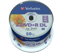 Verbatim DVD+R DOUBLE LAYER 8, 5GB 8X PRINTABLE Sp 50 (97693)