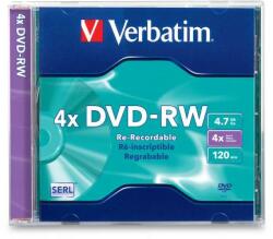 Verbatim DVD-RW 4X MATTE/SILVER JC Data Life (43285)