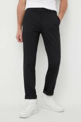 Calvin Klein nadrág férfi, fekete, testhezálló - fekete 33/34 - answear - 32 990 Ft