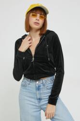 Juicy Couture felső fekete, női, nyomott mintás, kapucnis - fekete L - answear - 40 990 Ft