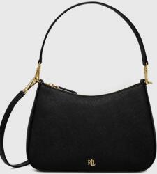 Lauren Ralph Lauren bőr táska fekete - fekete Univerzális méret - answear - 99 990 Ft