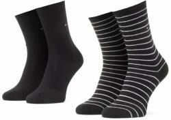 Tommy Hilfiger 2 pár hosszú szárú unisex zokni 100001494 Fekete (100001494)