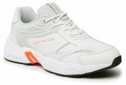 Calvin Klein Jeans Sportcipő Retro Tennis High/Low Frequency YM0YM00637 Fehér (Retro Tennis High/Low Frequency YM0YM00637)