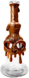Black Sheep Bong din sticla Brown Skull - Lucrat manual 22cm
