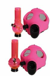 Black Leaf Bong si Masca de gaze Gasmask V2 Roz