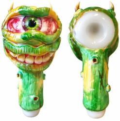 Black Sheep Pipa sticla Exhausted Pickle Monster Edition verde 15cm