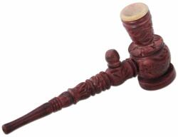 Pipa din lemn modulara Khinni indian cu bol ceramic 20cm