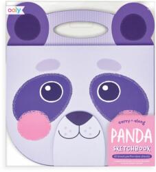 Ooly Caiet desen portabil Ooly, Panda mov