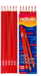 Nebulo Színes ceruza, háromszög, Nebulo piros (PCTR1)