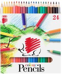 ICO Színes ceruza készlet, hatszögletű Süni Ico 24 klf. szín (7140083002)