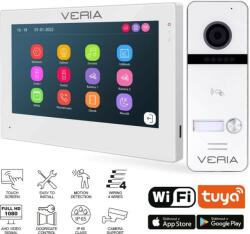 Veria SET VERIA 3001-W (Wi-Fi) fehér színű videotelefon VERIA 301 bemeneti állomás (S-3001-W-301)