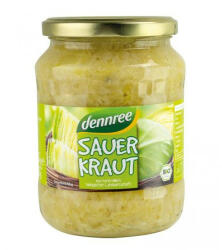 Dennree bio savanyúkáposzta üveges 680 g