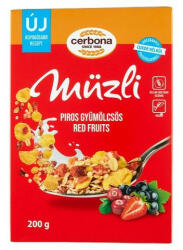 Cerbona Müzli Piros Gyümölcsös - bioszallito