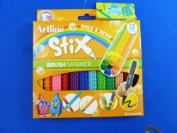 Artline Marker pentru colorat ARTLINE Stix, varf flexibil (tip pensula), lavabil, 12 buc/cutie (ETX-F/12WK)