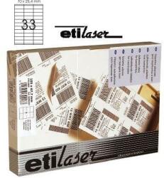 Etilux Etichete autoadezive 33/A4, 70 x 25, 4 mm, 200 coli/top, ETILASER - albe (30900003) - vexio