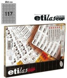 Etilux Etichete autoadezive rotunde (D20), 117/A4, 100 coli/top, ETILASCOP - albe (31800020)