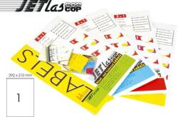 Etilux Etichete color autoadezive 1/A4, 210 x 292 mm, 25 coli/top, JETLASCOP - galben (32400201) - vexio
