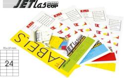 Etilux Etichete color autoadezive 24/A4, 70 x 37 mm, 25 coli/top, JETLASCOP - galben (32400219) - vexio