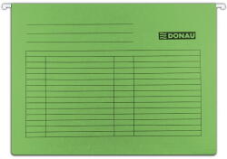 DONAU Dosar suspendabil cu eticheta, bagheta metalica, carton 230g/mp, DONAU - verde (DN-7410905-06) - vexio