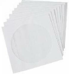 Plic CD alb autoadeziv (124x124mm) cu fereastra, 25buc/set (25.CD.124.1) - vexio