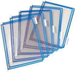 Tarifold Buzunare prezentare pentru display, A4, (10 buc/set), rama metalica, TARIFOLD - albastru (TAR-114001)