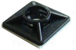 Tracon Kábelkötegelő talp 19x19 /5, 0 fekete, csavarozható, öntapadós TALP191 Tracon (P191)