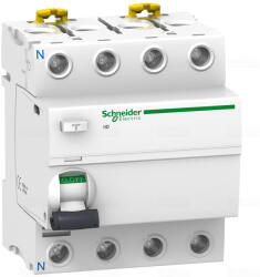 Schneider Electric ACTI9 iID áram-védőkapcsoló, A osztály, 4P, 63A, 30mA, monokonnekt A9R21463 Schneider - Készlet erejéig! ! ! (A9R21463)