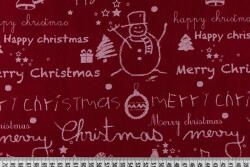 Moda Fabrics Karácsonyi mintás patchwork pamutvászon, 110cm/0, 5m - Merry Scriptmas, Moda Fabrics, RH247