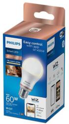 Philips Bec LED inteligent Philips Bulb A60, Wi-Fi, Bluetooth, E27, 8W (60W), 806 lm, lumina calda (2700K), dimabil (000008719514372566) - neotec