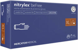  Kesztyű Mercator nitrylex beFree Blue púderment. XL 100x