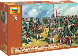Zvezda Russian Infantry of Peter the Great 1:72 (8049)