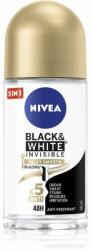 Nivea Invisible Black & White Silky Smooth deodorant roll-on antiperspirant pentru femei 50 ml