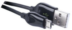 EMOS Gyorstöltő és adatkábel USB-A 2.0 / micro USB-B 2.0, 1 m, fekete (SM7004B)