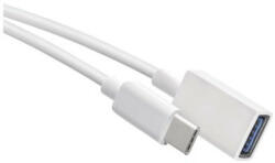 EMOS Adat OTG kábel USB-A 3.0 / USB-C 3.0 redukciós funkcióval, 15 cm, fehér (SM7054) - lumenet