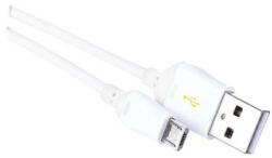 EMOS Gyorstöltő és adatkábel USB-A 2.0 / micro USB-B 2.0, 1 m, fehér (SM7004W)