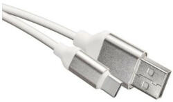 EMOS Töltő- és adatkábel USB-A 2.0 / USB-C 2.0, 1 m, fehér (SM7025W) - lumenet