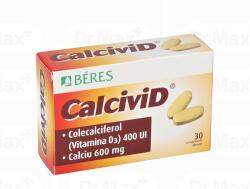 BÉRES Calcivid 600 mg/400 UI, 30 comprimate, Beres