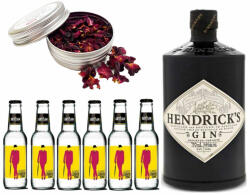 Hendrick's Gin Gin Tonik szett ajándék Rózsaszirommal - bareszkozok