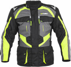  Férfi motoros kabát W-TEC Burdys Evo fekete-szürke-zöld 3XL (21360-3XL-1)